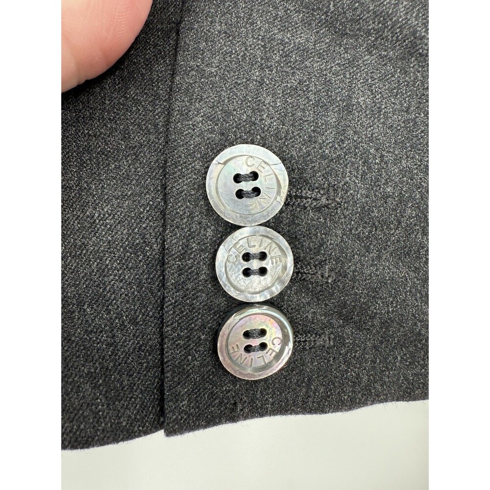 Celine Paris Gray Two Button, 3 Button Sleeve Bla… - image 6